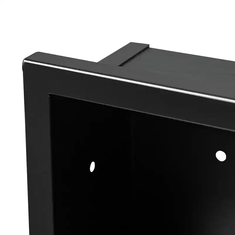 Black / Gold Scalloped Arched Wall Mirror Cabinet, 30x20 In, Single