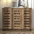 GALANO Shoe Storage Cabinet with Adjustable Shelves in White 45.3 W x 13 D x 35.4 H