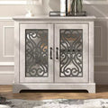 Galano 2-Door Accent Cabinet with Decorative Cut-Out Doors 32.4 W  15.7 D  29.3 H