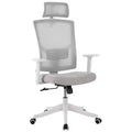 High Back Ergonomic Office Chair-Adjustable Lumbar Support & Headrest, Swivel Task Chair with-Up Armrests,Height-Adjustable Rocking Mesh Computer Desk
