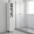 Homy Casa 66.92 Tall Bathroom Storage Cabinet with Adjustable Shelves, Slim 1-Door, White