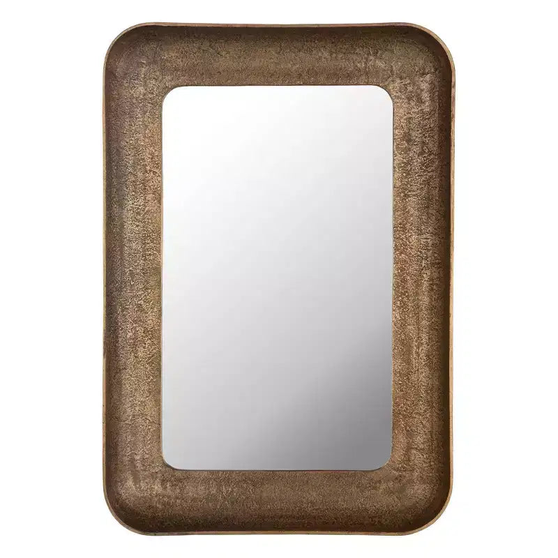Uttermost Alvaro 42 1/2 x 29 1/2 Antique Brass Wall Mirror