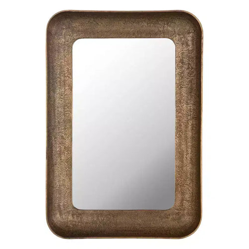 Uttermost Alvaro 42 1/2 x 29 1/2 Antique Brass Wall Mirror