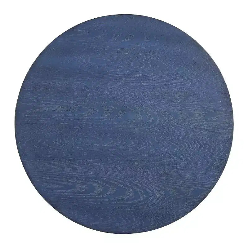 Black Round Pedestal End Table, 1-Piece