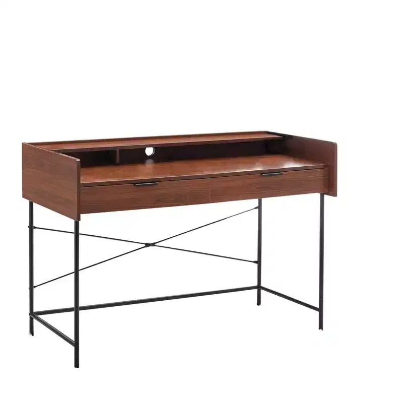 Buylateral Essex 2 Drawer Desk Walnut